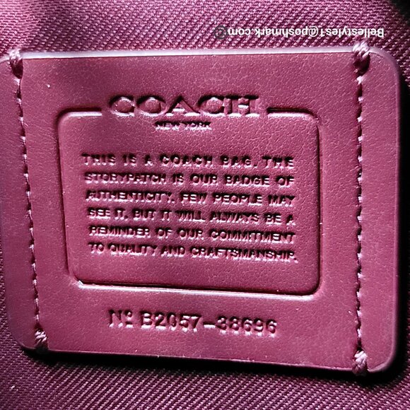COACH Chaise Colorblocked Pebbled Leather Crossbody- Confetti Pink Multi 🎈$195. - Picture 14 of 16